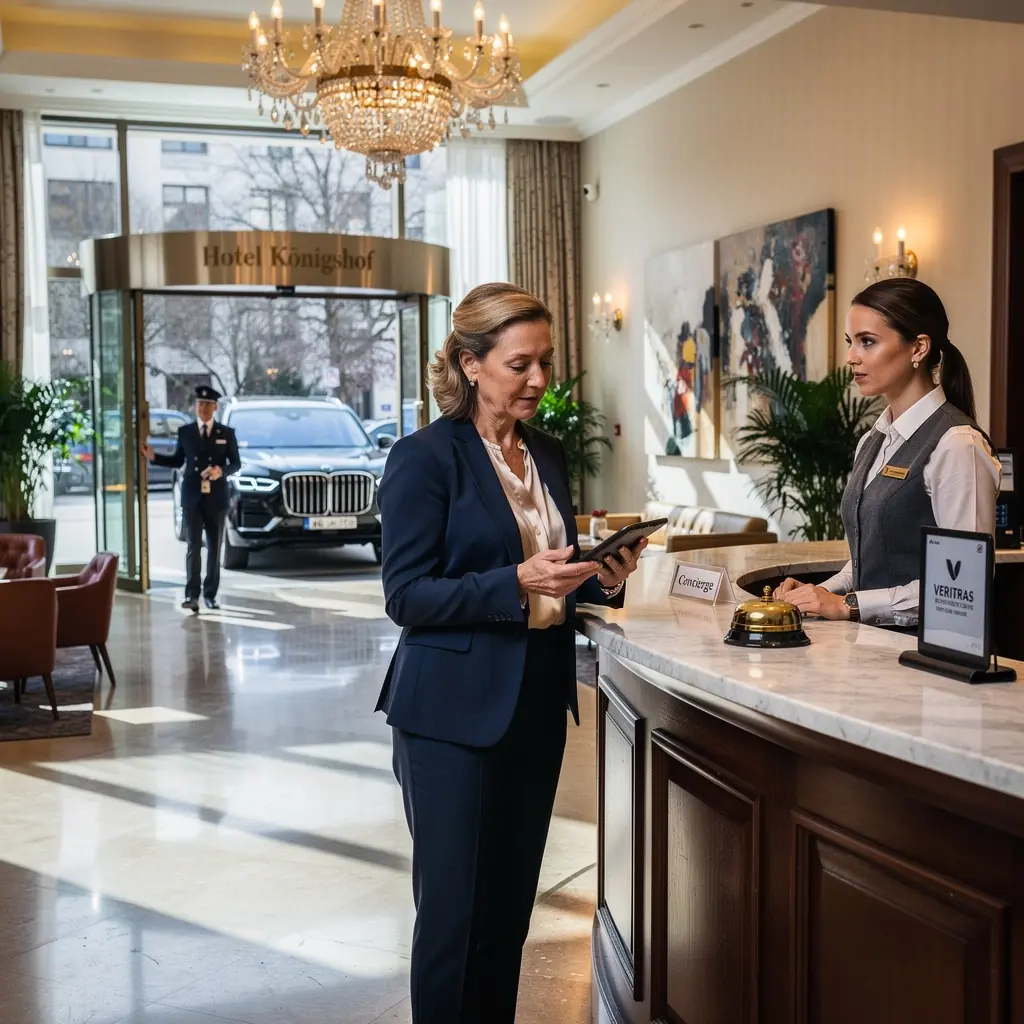Elegante Fahrzeugflotte auf einem Parkplatz bereit zur Abholung.